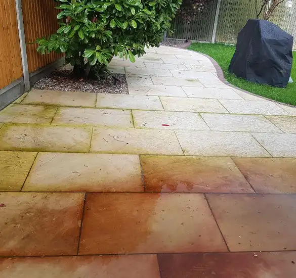 cleaned patio